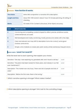 Narrative Writing — Paper 2 for IGCSE First Language English - Image 12