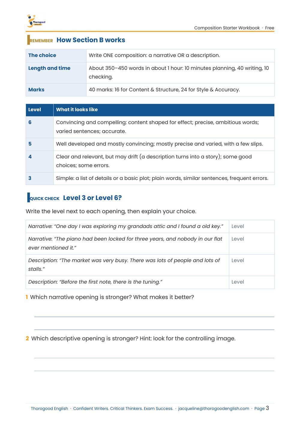 Narrative Writing — Paper 2 for IGCSE First Language English - Image 12