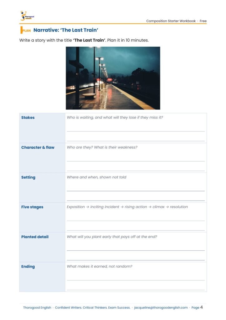 Narrative Writing — Paper 2 for IGCSE First Language English