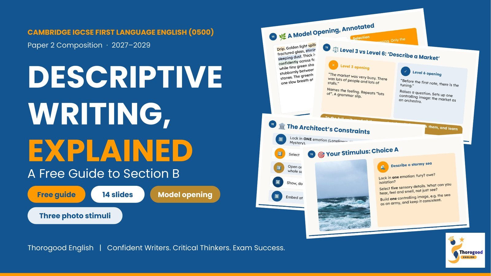 Descriptive Writing — Paper 2 for IGCSE First Language English - Image 2