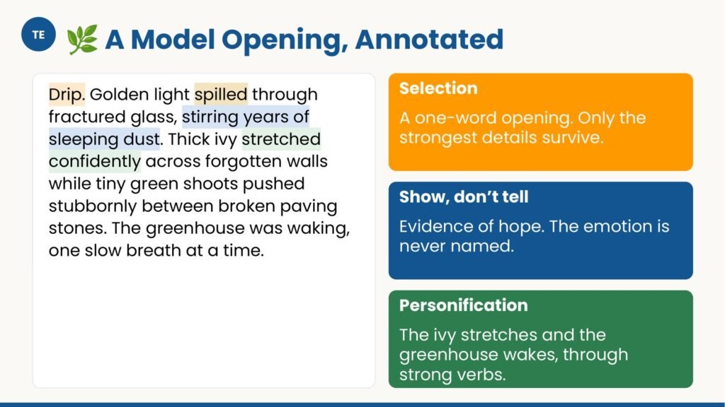 Descriptive Writing — Paper 2 for IGCSE First Language English
