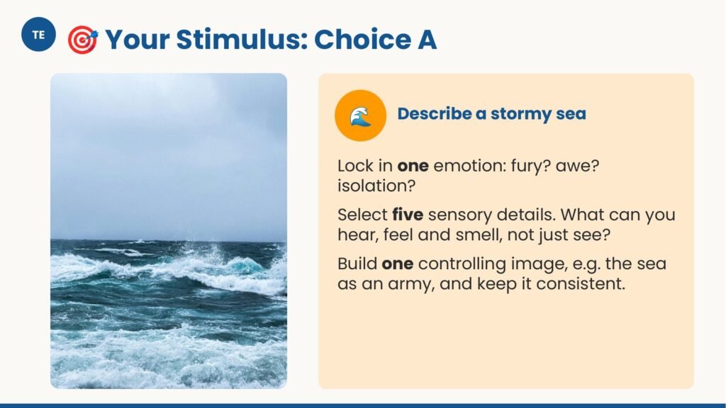 Descriptive Writing — Paper 2 for IGCSE First Language English