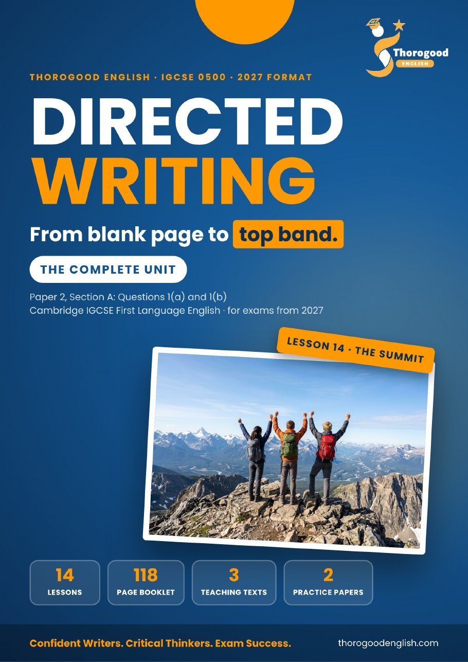 Directed Writing: Full Unit — Paper 2 Section A — IGCSE First Language English - Image 2