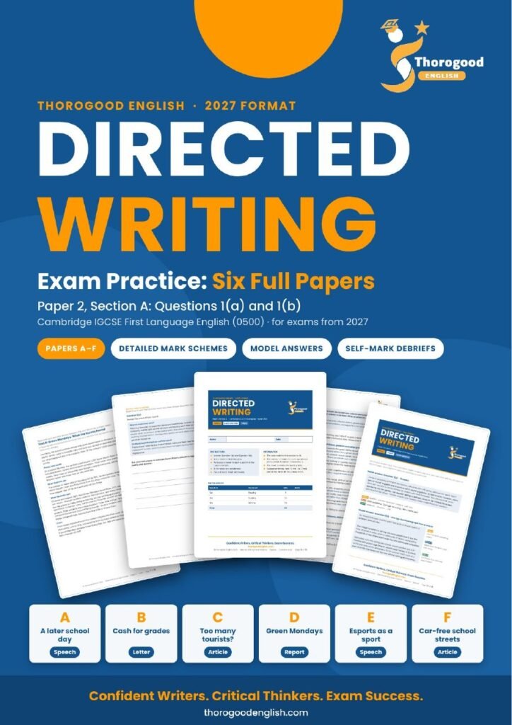 Directed Writing Exam Practice: Six Full Papers — Paper 2 Section A — IGCSE First Language English