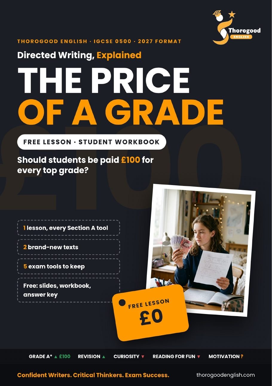 Directed Writing free lesson workbook page preview 1
