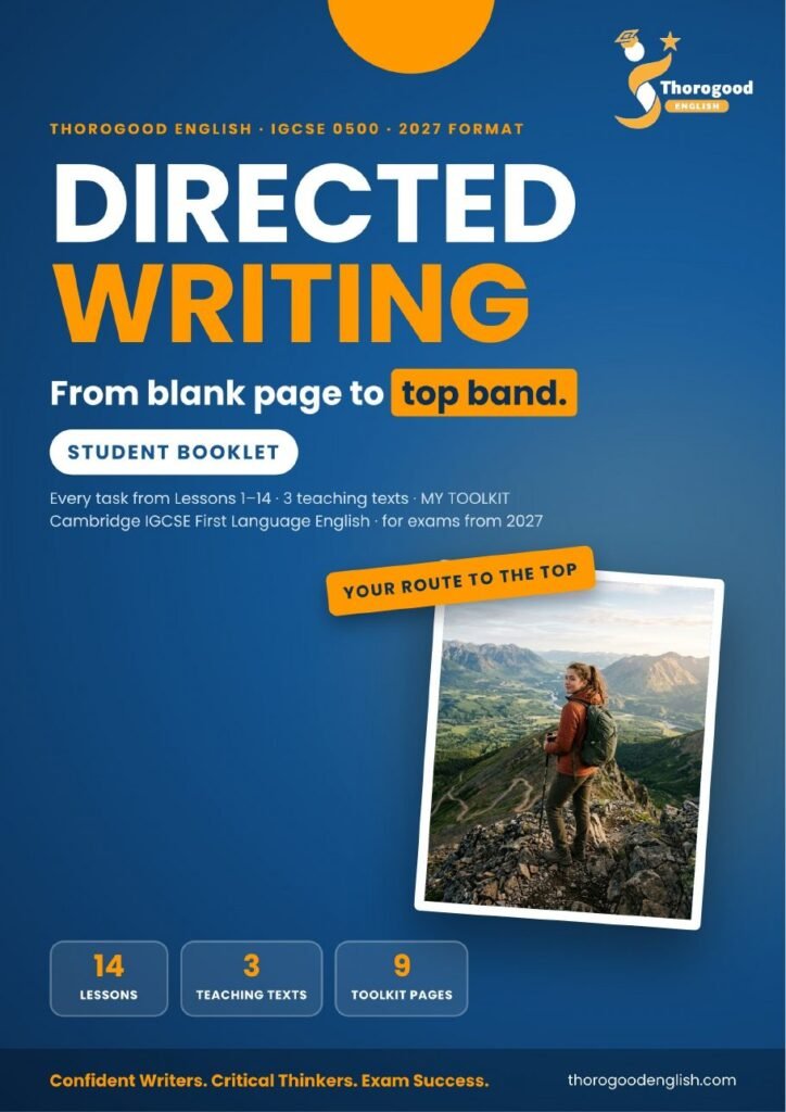Directed Writing: Full Unit — Paper 2 Section A — IGCSE First Language English