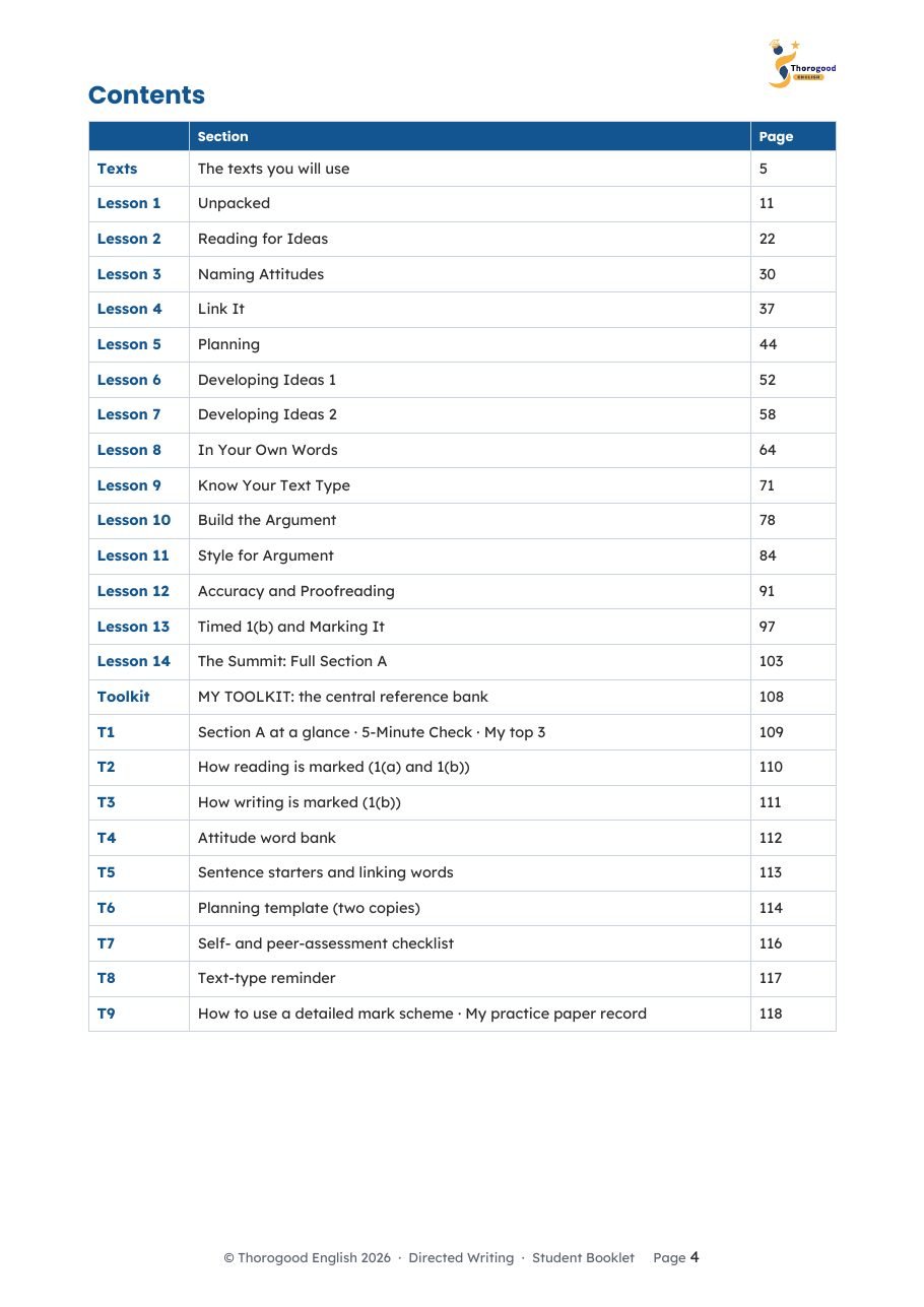 Directed Writing: Full Unit — Paper 2 Section A — IGCSE First Language English - Image 13