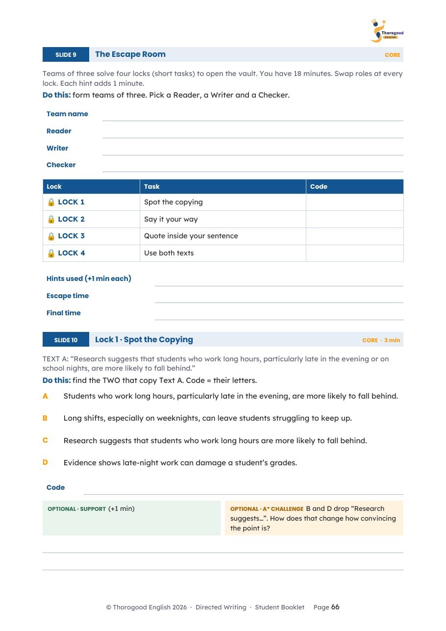 Directed Writing: Full Unit — Paper 2 Section A — IGCSE First Language English - Image 17