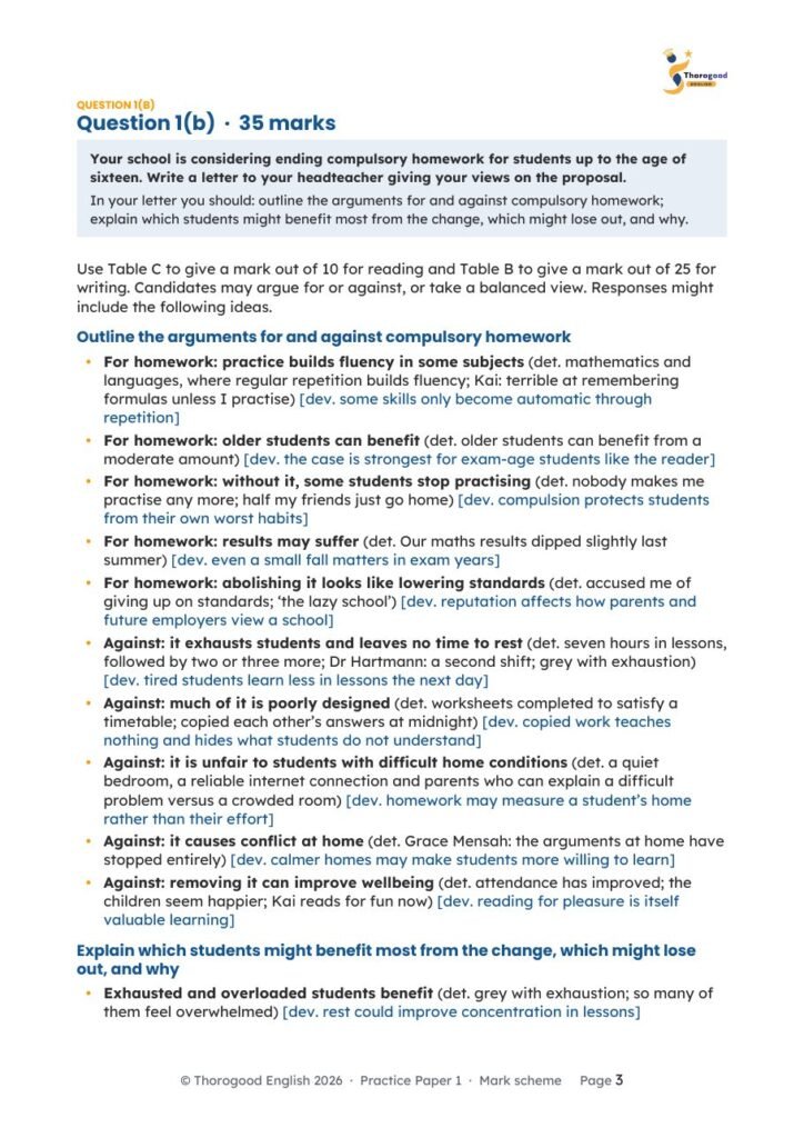 Directed Writing: Full Unit — Paper 2 Section A — IGCSE First Language English
