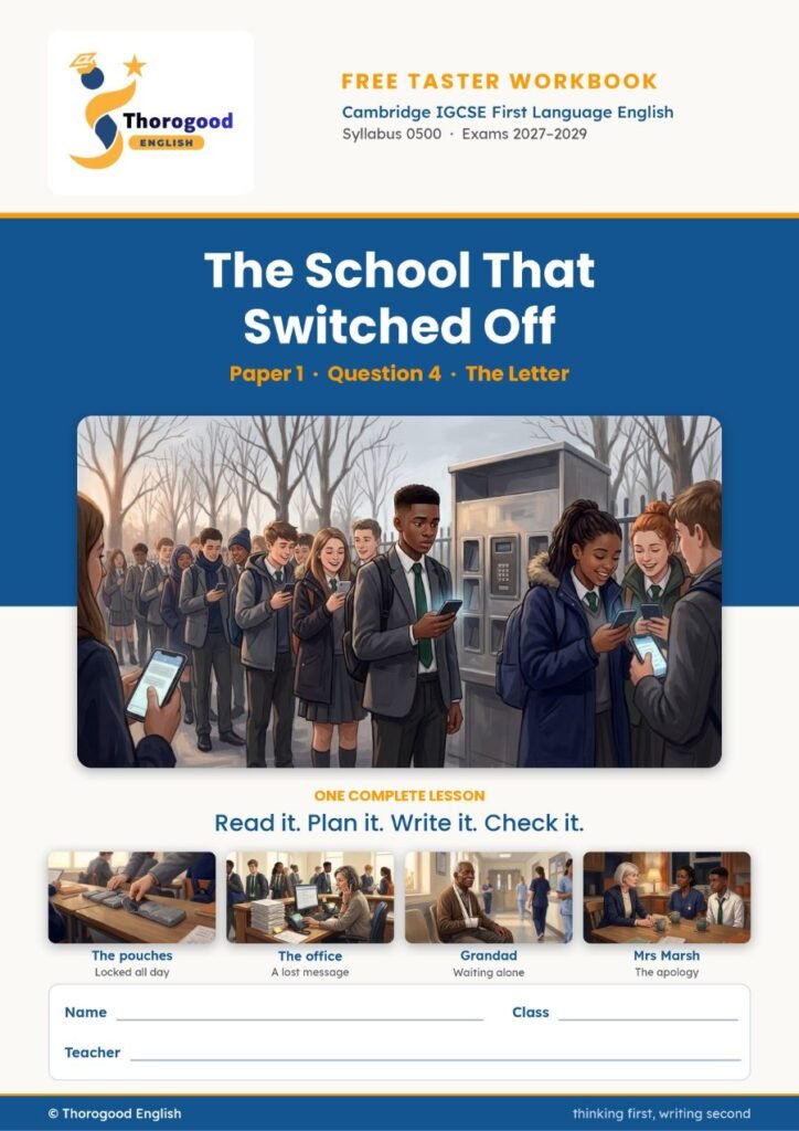 Extended Reading — Paper 1 — free lesson workbook cover
