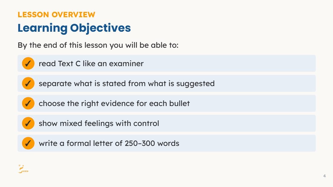Extended Reading lesson slide preview 2