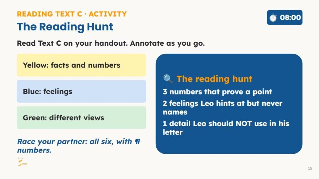 Extended Reading lesson slide preview 5