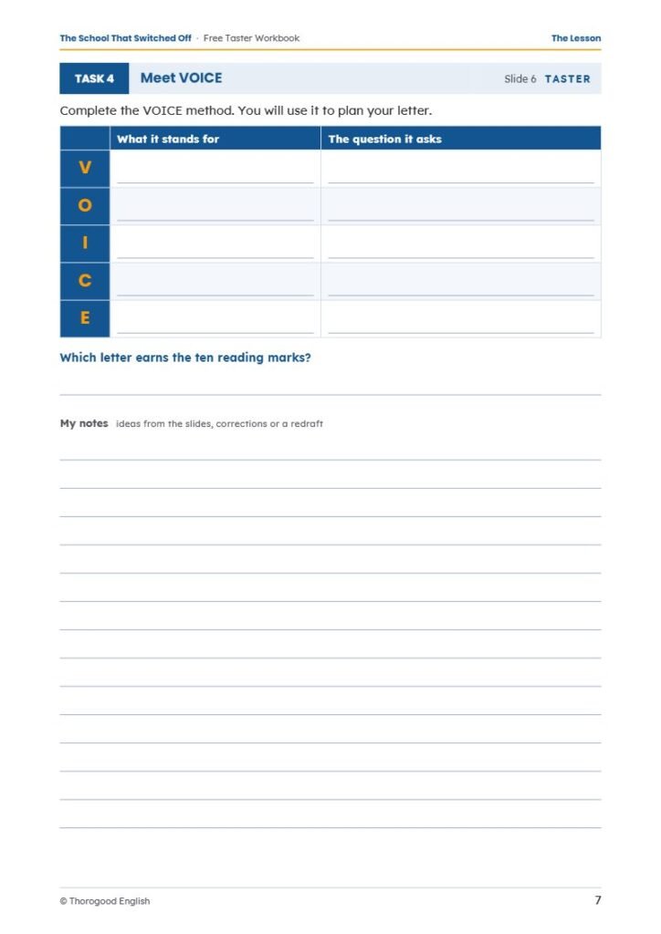 Extended Reading workbook page preview 4