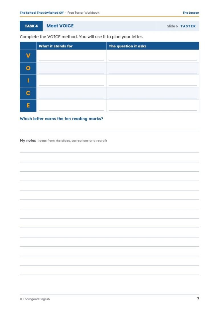 Extended Reading workbook page preview 4