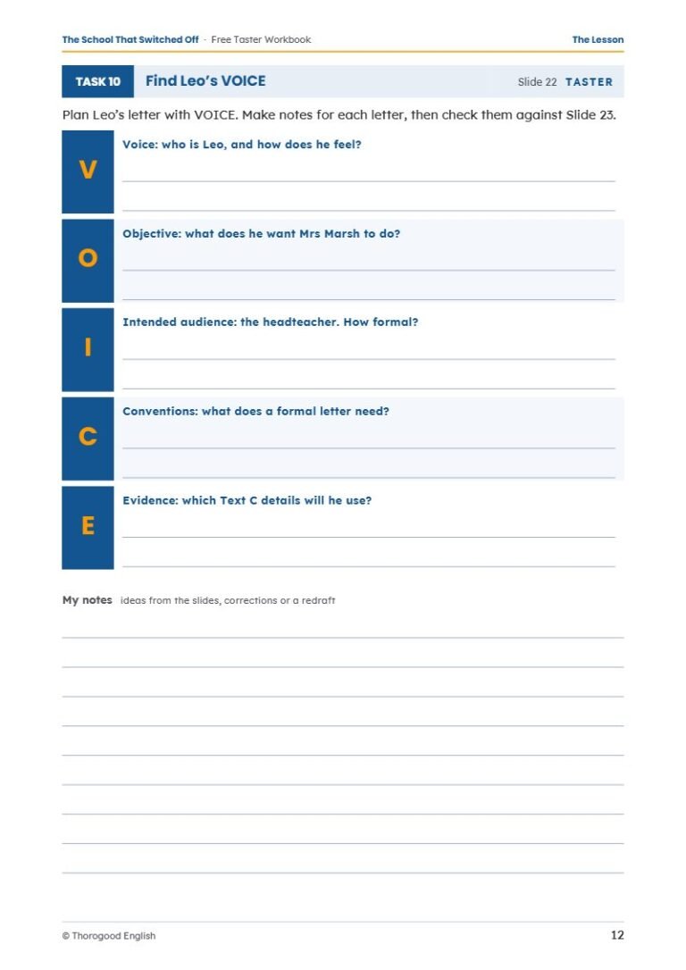 Extended Reading workbook page preview 6