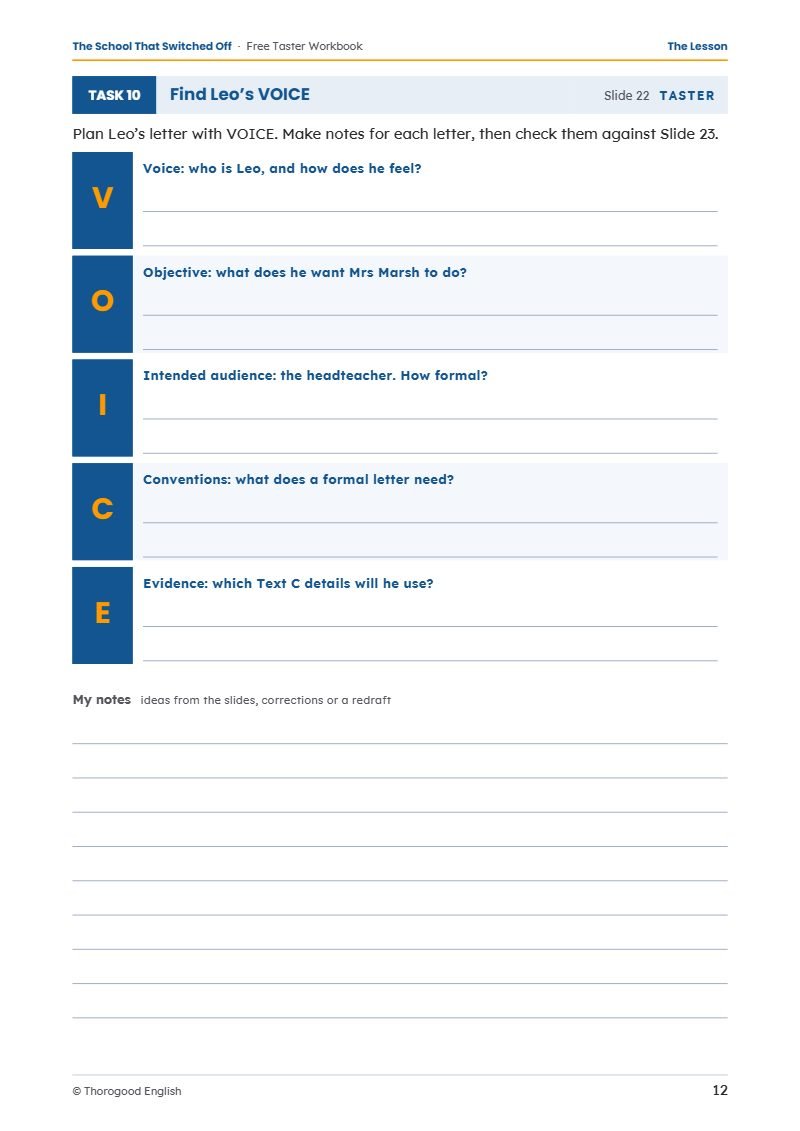 Extended Reading workbook page preview 6