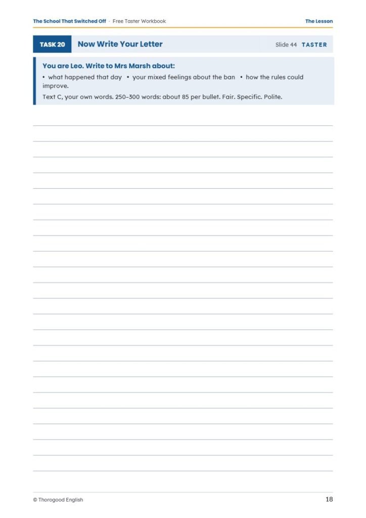 Extended Reading workbook page preview 8