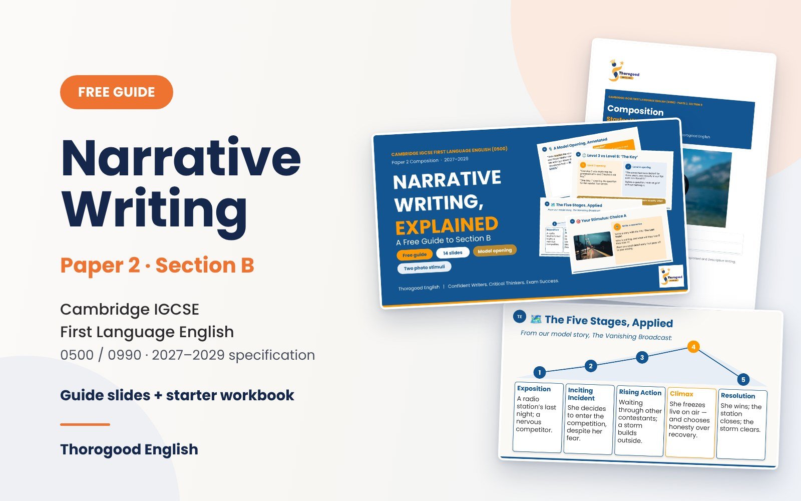Narrative Writing — Paper 2 for IGCSE First Language English - Image 1