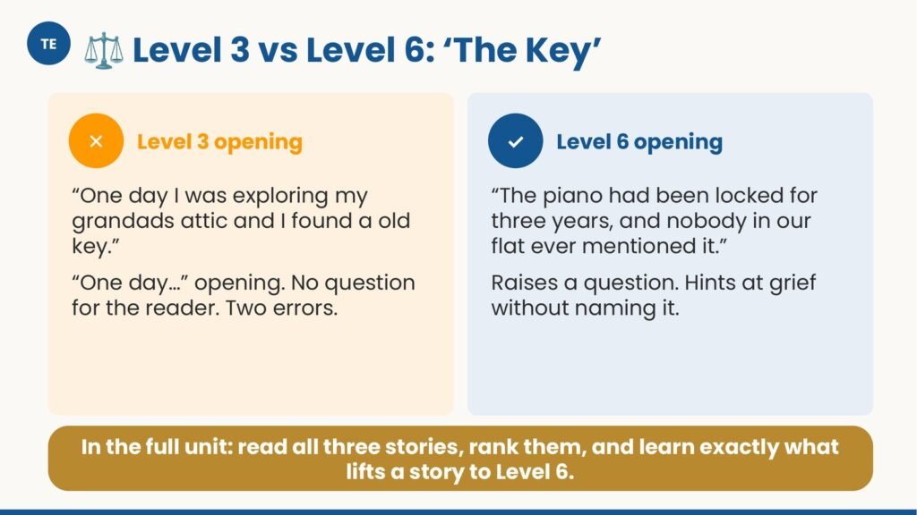 Narrative Writing — Paper 2 for IGCSE First Language English