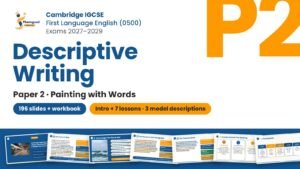 Painting with Words: Descriptive Writing Full Unit — Paper 2 — IGCSE First Language English - Image 1