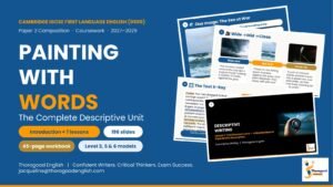 Painting with Words: Descriptive Writing Full Unit — Paper 2 — IGCSE First Language English - Image 2