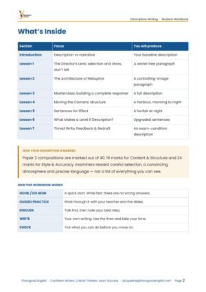 Painting with Words: Descriptive Writing Full Unit — Paper 2 — IGCSE First Language English - Image 12