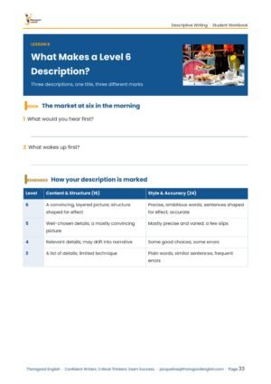 Painting with Words: Descriptive Writing Full Unit — Paper 2 — IGCSE First Language English - Image 18