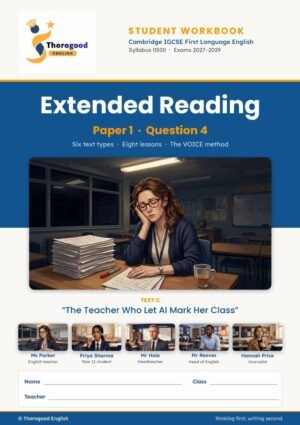 Q4 Extended Reading student workbook page preview