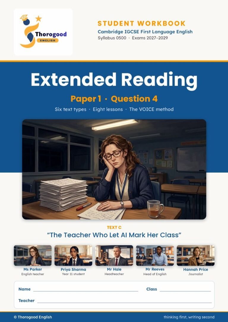 Q4 Extended Reading student workbook page preview