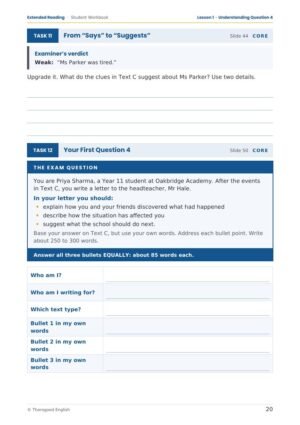 Q4 Extended Reading student workbook page preview