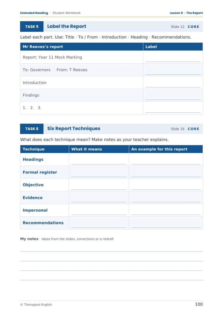 Q4 Extended Reading student workbook page preview