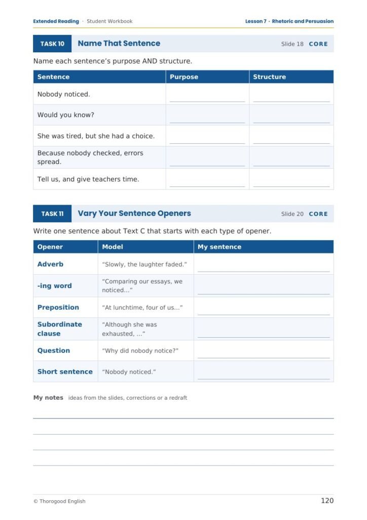 Q4 Extended Reading student workbook page preview