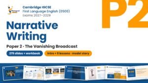 The Vanishing Broadcast: Narrative Writing Full Unit — Paper 2 — IGCSE First Language English - Image 1