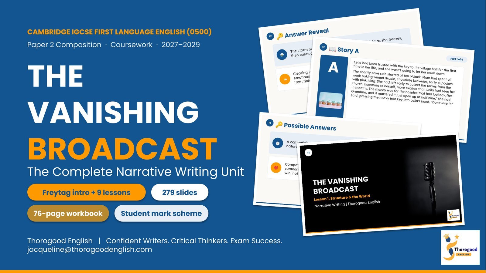 The Vanishing Broadcast lesson slide preview 1