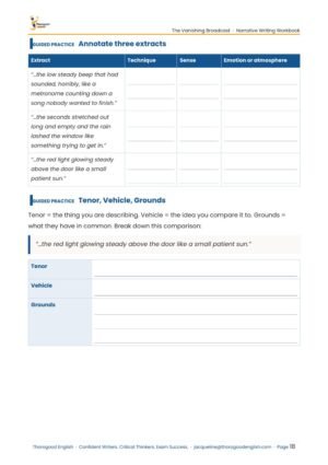 The Vanishing Broadcast: Narrative Writing Full Unit — Paper 2 — IGCSE First Language English - Image 15