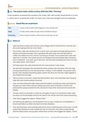 The Vanishing Broadcast: Narrative Writing Full Unit — Paper 2 — IGCSE First Language English - Image 16