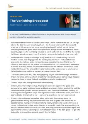 The Vanishing Broadcast: Narrative Writing Full Unit — Paper 2 — IGCSE First Language English - Image 13