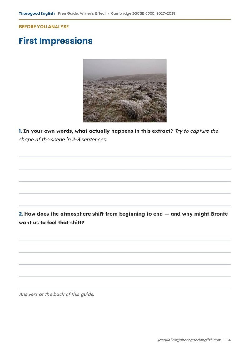 Writer’s Effect — Paper 1 for IGCSE First Language English - Image 14