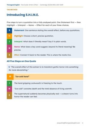 Writer’s Effect — Paper 1 for IGCSE First Language English - Image 15