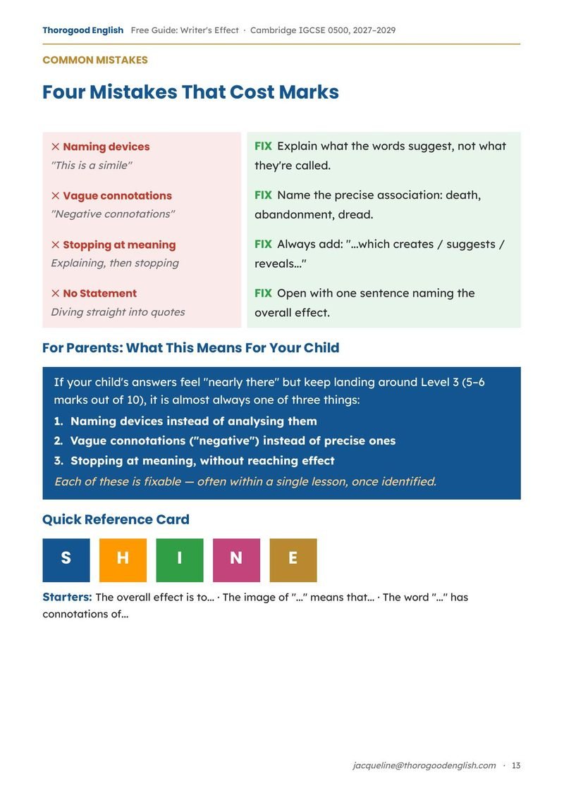 Writer’s Effect — Paper 1 for IGCSE First Language English - Image 20