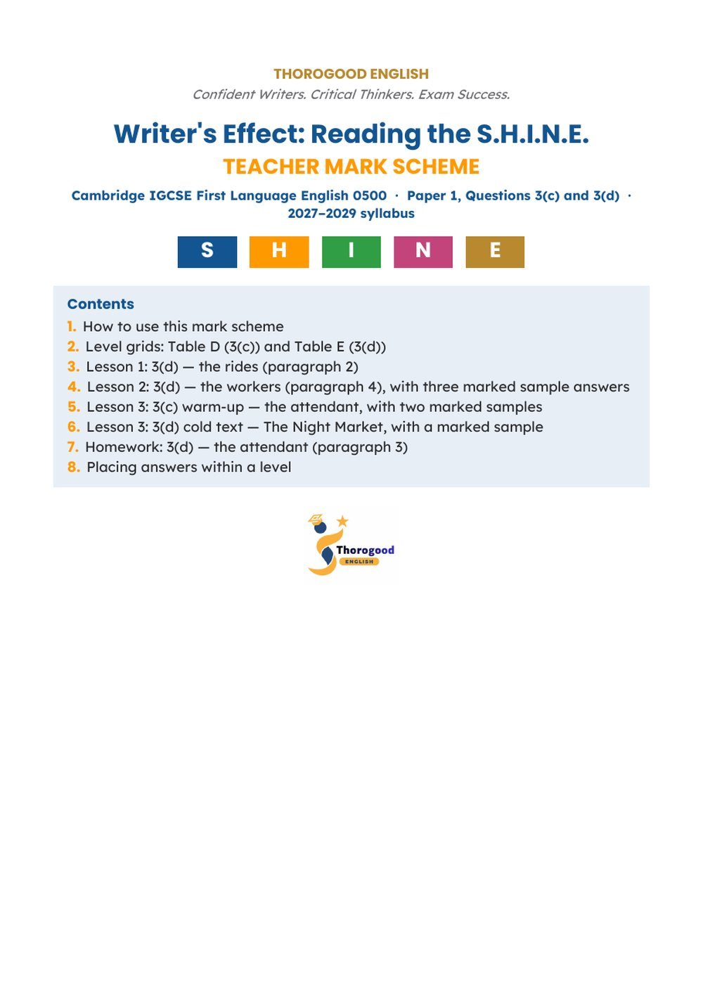 Writer’s Effect, Mastered: Full Unit — Paper 1 Question 3(d) — IGCSE First Language English - Image 20