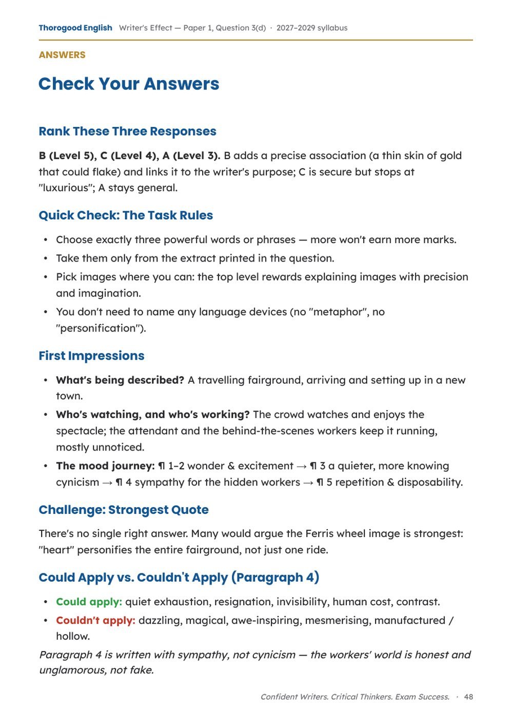Writer’s Effect, Mastered: Full Unit — Paper 1 Question 3(d) — IGCSE First Language English - Image 19