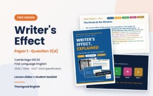 Writer’s Effect — Paper 1 for IGCSE First Language English - Image 1