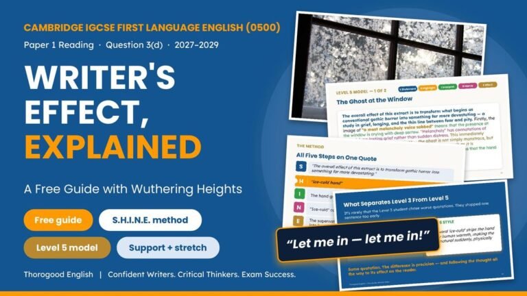 Writer’s Effect lesson slide preview 1